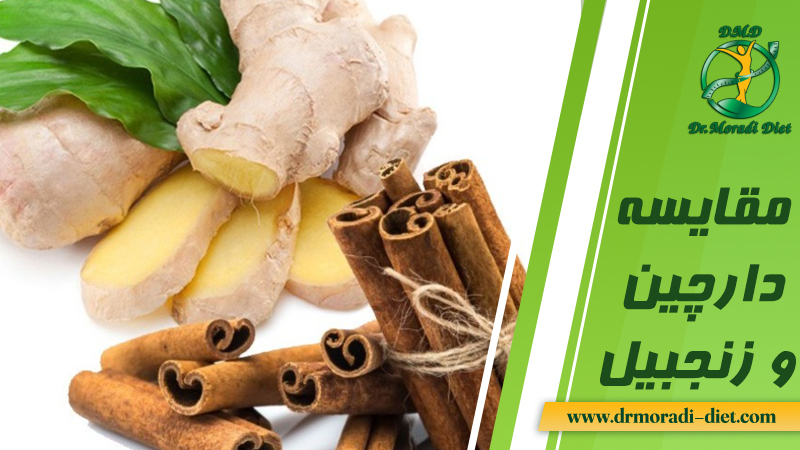 مقایسه دارچین وزنجبیل از نظر دکتر تغذیه