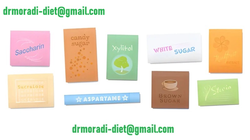انواع شیرین کننده ها از نظر دکتر مرادی تغذیه