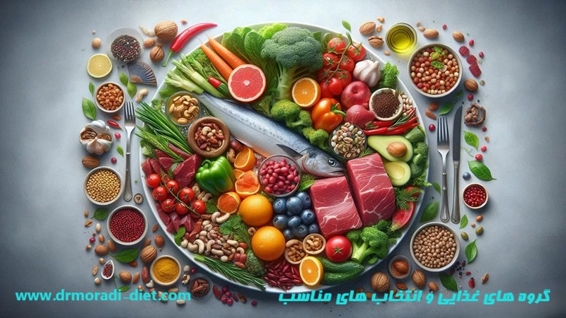 گروه های غذایی و انتخاب های مناسب از نظر متخصص تغذیه دکتر مرادی