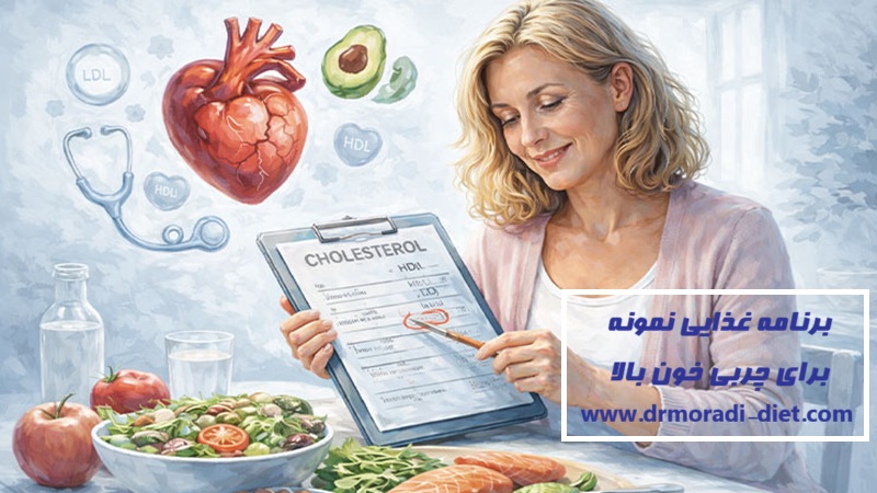 برنامه غذایی نمونه برای چربی خون بالا از نظر متخصص تغذیه