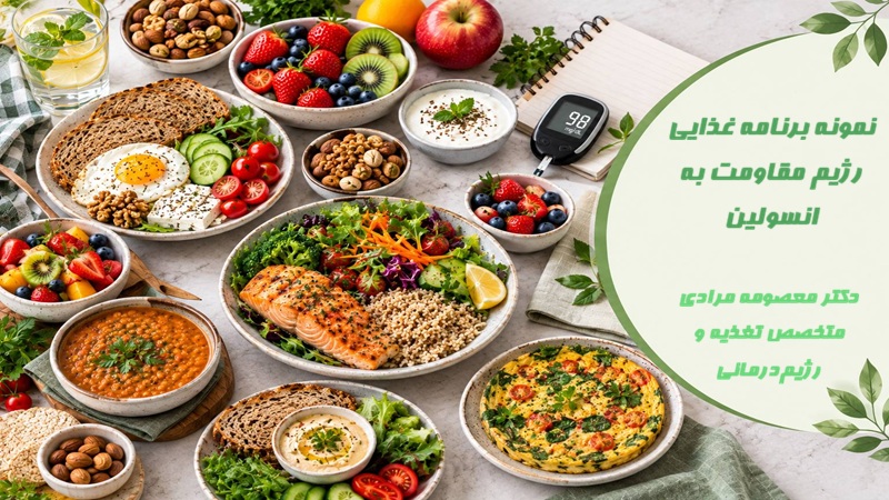 نمونه برنامه غذایی رژیم مقاومت به انسولین از نظر متخصص تغذیه
