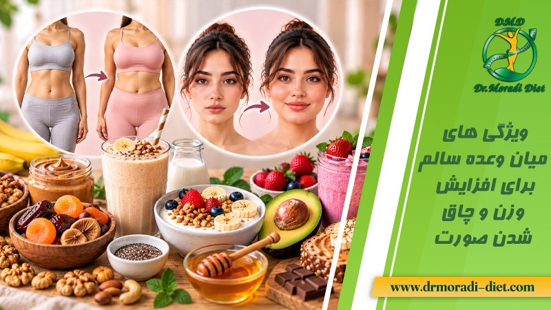 ویژگی های میان وعده سالم برای افزایش وزن و چاق شدن صورت از نظر متخصص تغذیه